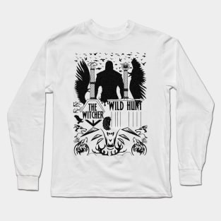 The witcher  3 wild hunt black design high quality Long Sleeve T-Shirt